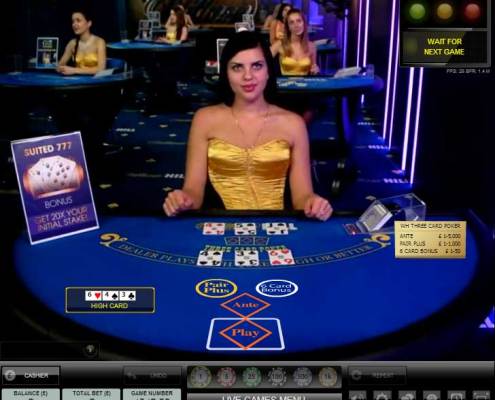 William Hill Live 3 card Poker dedicated table